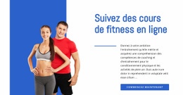 Cours De Fitness En Ligne - Modèle HTML5 Personnalisé