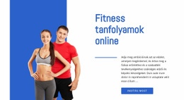 Fitness Tanfolyamok Online Ingyenes CSS Webhelysablon