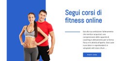 Corsi Di Fitness Online - Design Del Sito Web Scaricabile Gratuitamente