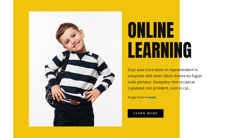 Graphic design for kids Squarespace Template Alternative