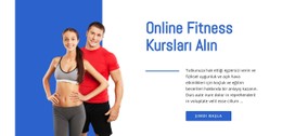 Çevrimiçi Fitness Kursları Ücretsiz CSS Web Sitesi Şablonu