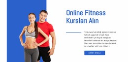 Çevrimiçi Fitness Kursları - Özel HTML5 Şablonu