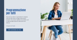 Programmazione Per Tutti - Mockup Di Sito Web Professionale Personalizzabile