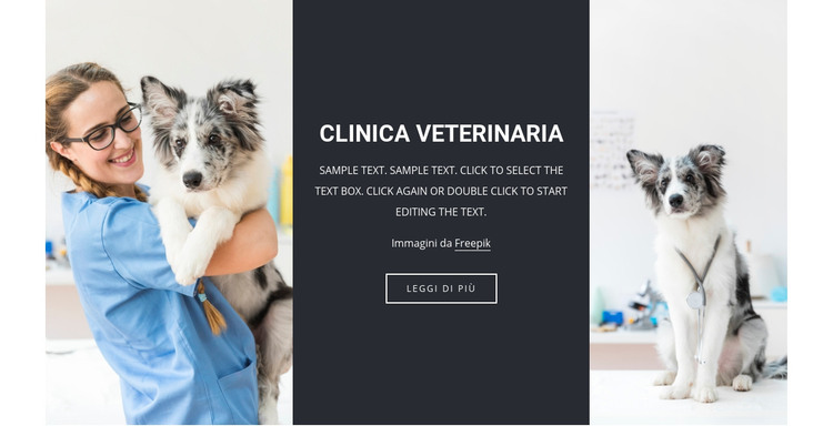 Servizi veterinari Modello HTML