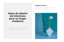 Interior De Moda: Creador De Sitios Web Fácil De Usar