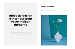 HTML5 Réactif Pour Intérieur Tendance