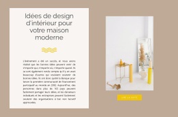 Décor Jaune - Modèle HTML5 Professionnel