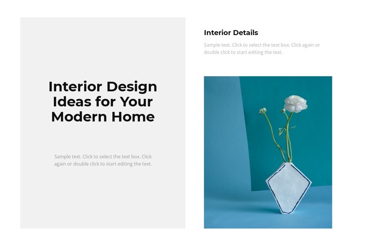 Trendy interior Homepage Design