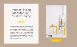 Yellow Decor - Landing Page Template