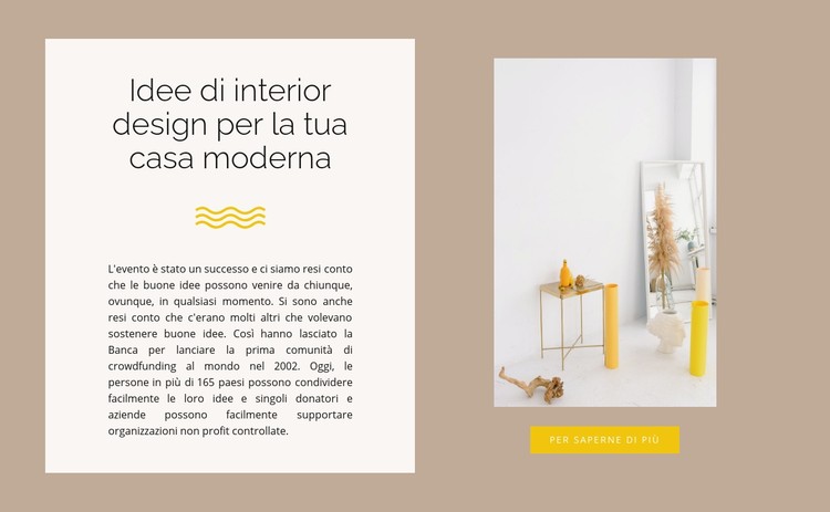 Arredamento giallo Modello CSS