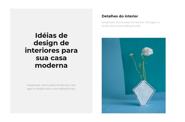 Interior moderno Modelo HTML