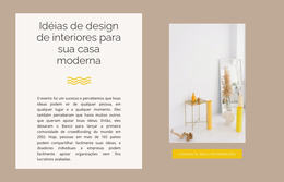 Decoração Amarela - Modelo De Site Joomla