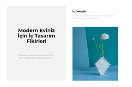 Modaya Uygun Iç Mekan Için HTML5 Duyarlı