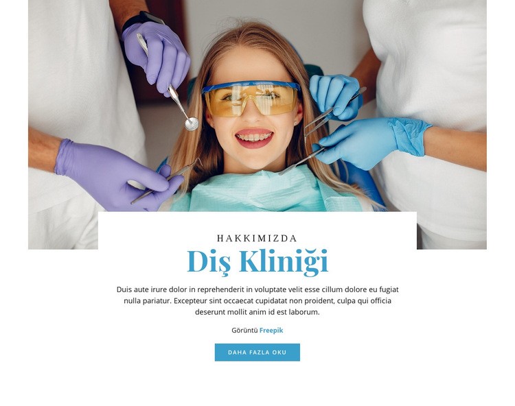 Diş beyazlatma Web sitesi tasarımı