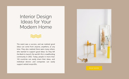 Yellow Decor - Custom Homepage Design