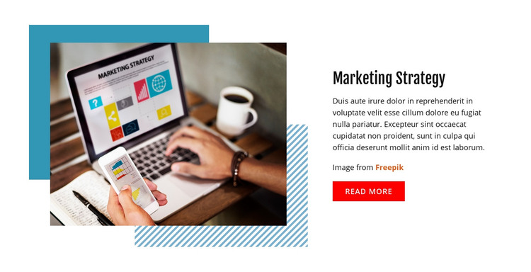 Marketing Strategy Homepage Design