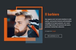 Il Barbiere - Modello Di Mockup Del Sito Web