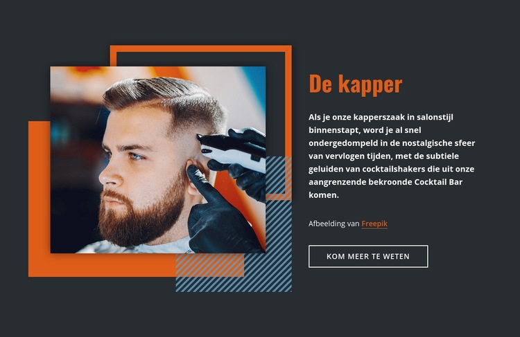 De kapper Sjabloon