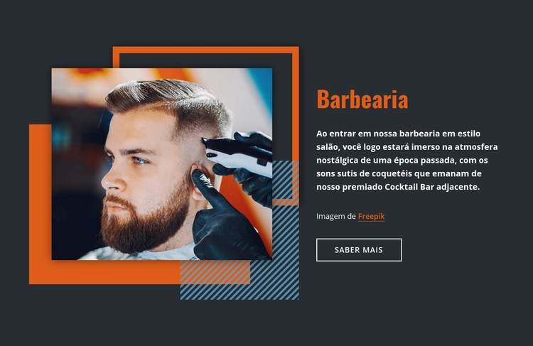 Barbearia Construtor de sites HTML