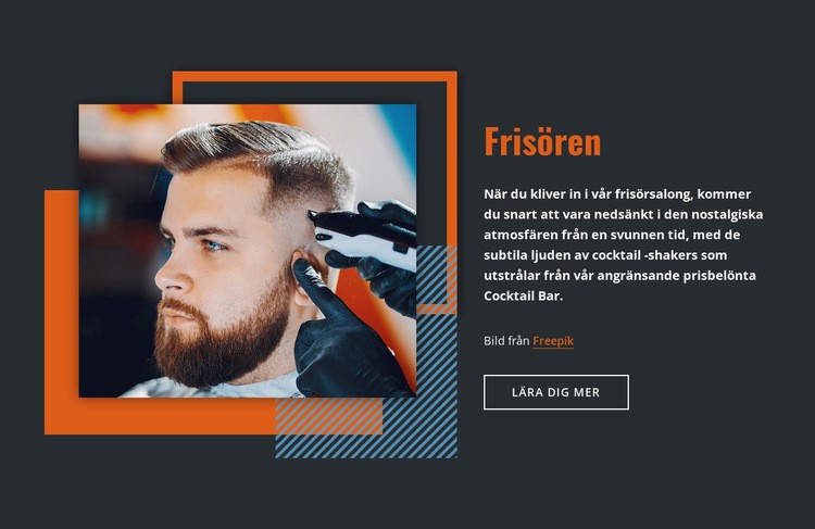 Frisören HTML-mall