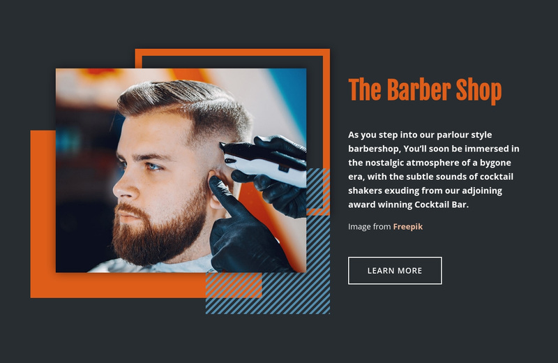 The Barber Shop Web Page Design