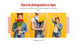 Cours De Photographie En Ligne - Maquette Du Site