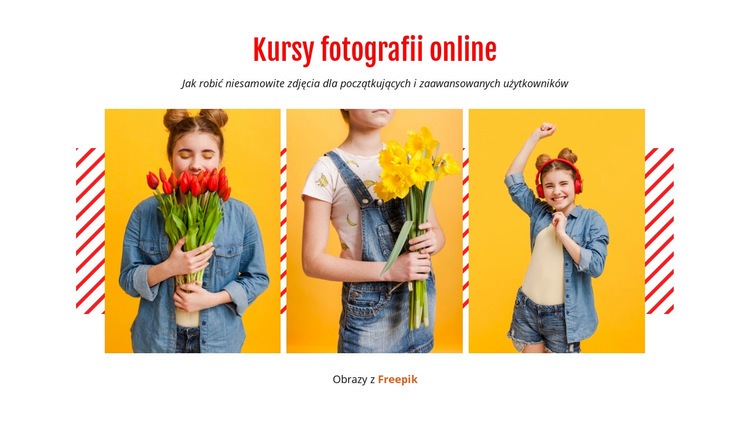 Kursy fotografii online Szablon