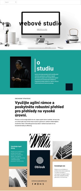 Bezplatná Šablona Návrhu Pro Webdesignové Studio Umění