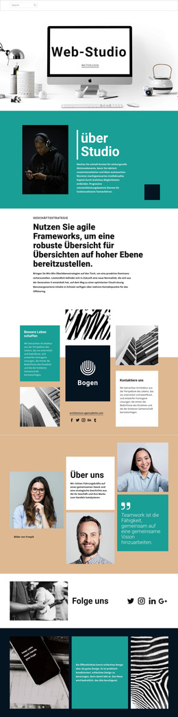 Mehrzweck-WordPress-Theme Für Webdesign-Atelier Der Kunst