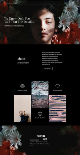 Important Details Of Beauty - HTML Page Template