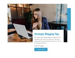 Strategic Blogging Tips - Responsive Website Design