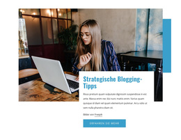 Strategische Blogging-Tipps Blog-Website-Vorlagen