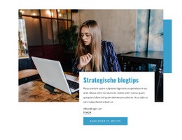 Strategische Blogtips Één Paginasjabloon