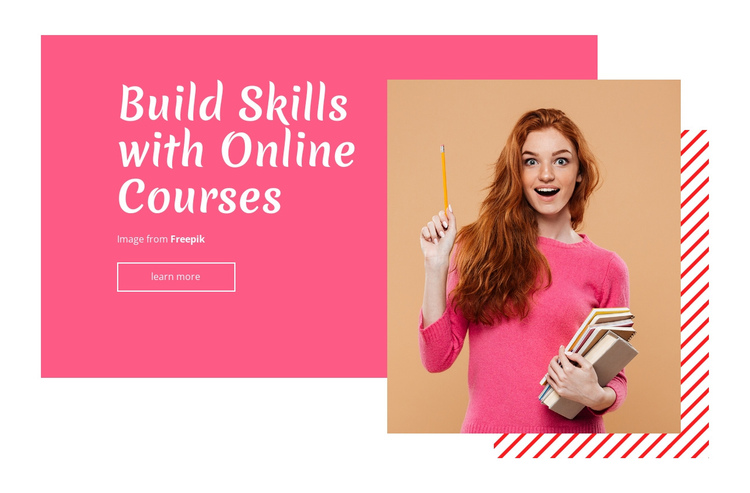 Boost your skills One Page Template