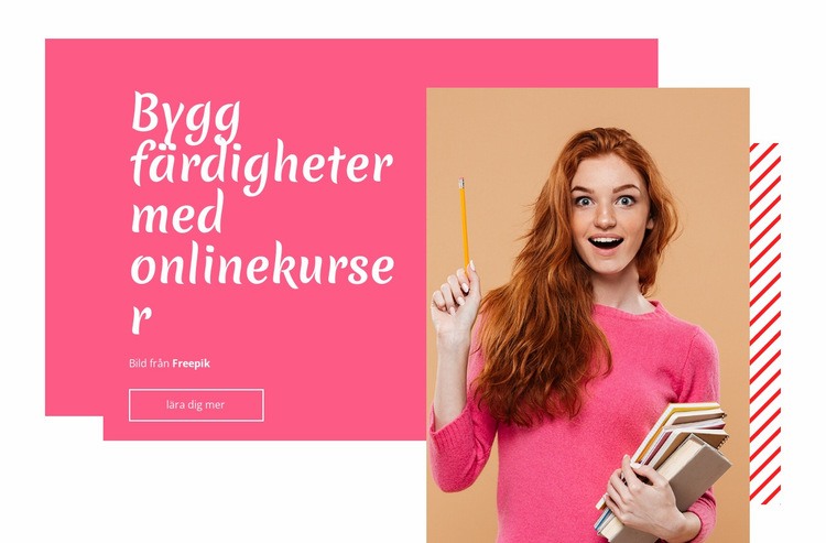 Öka dina färdigheter CSS -mall