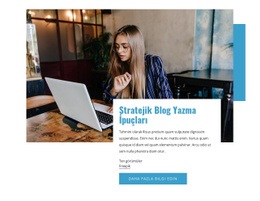 Stratejik Blog Ipuçları - Web Sitesi Maket Şablonu