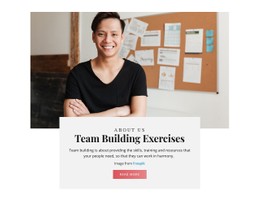 Team Building Exercises Simple HTML CSS Template