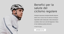 Ciclismo Regolare - Mockup Del Sito Web Reattivo