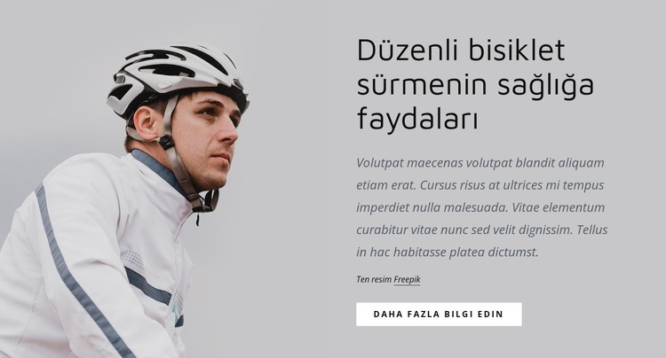 Düzenli bisiklet Web sitesi tasarımı