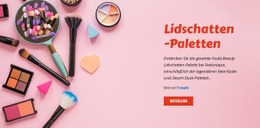 Beauty Lidschatten Paletten HTML-Vorlage