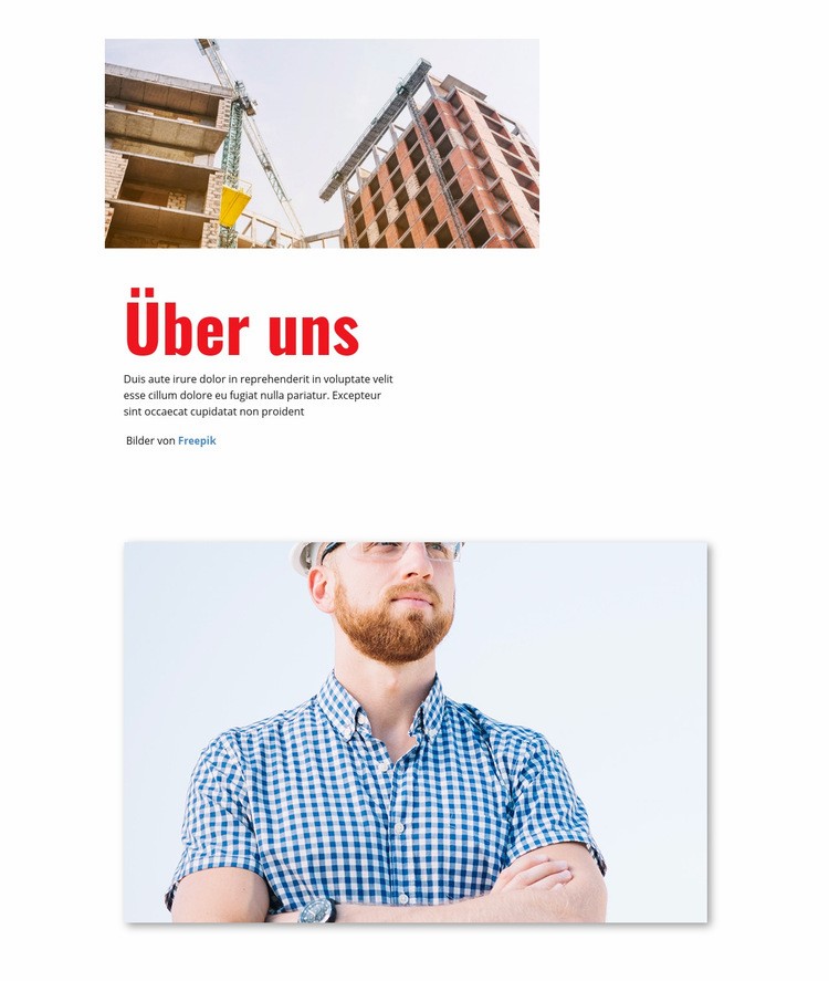 Die Zukunft der Industrie gestalten Website Builder-Vorlagen