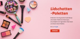 Mehrzweck-Website-Design Für Beauty Lidschatten Paletten