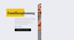 Familienplanung - Responsive Landingpage