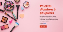 Palettes D'Ombres À Paupières Beauté Modèle CSS Gratuit