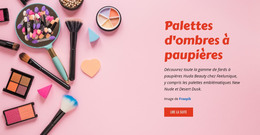Palettes D'Ombres À Paupières Beauté - Modèle De Page HTML