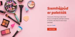 Többcélú Webhelytervezés Beauty Szemhéjpúder Paletták Számára