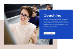 Small Business Coaching - Drag & Вrop One Page Template