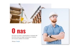 Kolumna Szablonu Siatki CSS Dla Budowanie Przyszłości Przemysłu