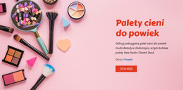 Strona HTML Dla Palety Cieni Do Powiek Beauty