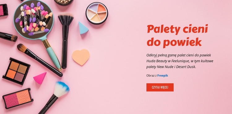 Palety cieni do powiek Beauty Szablon HTML